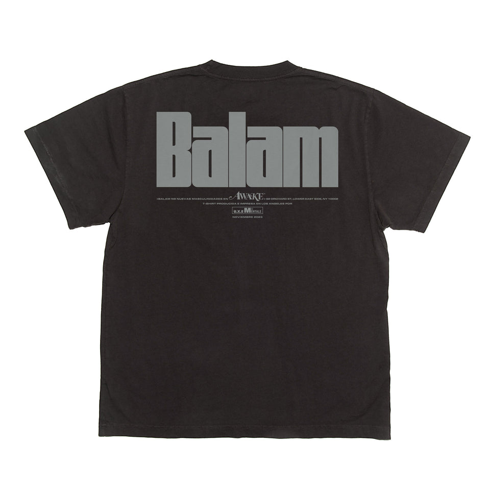 No. 9 Balam Magazine Short Sleeve Tee - Black
