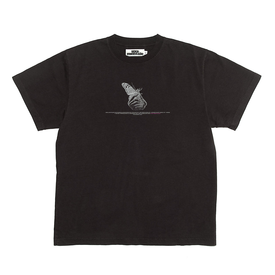 No. 9 Balam Magazine Short Sleeve Tee - Black