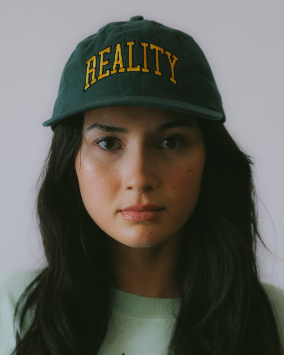 "REALITY" 6 PANEL CAP - Green