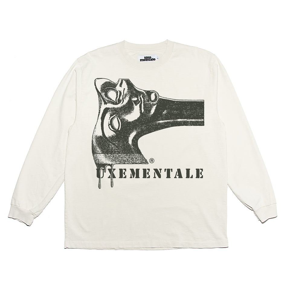 "AXE DANCE" -Standard Long Sleeve Tee - Bone