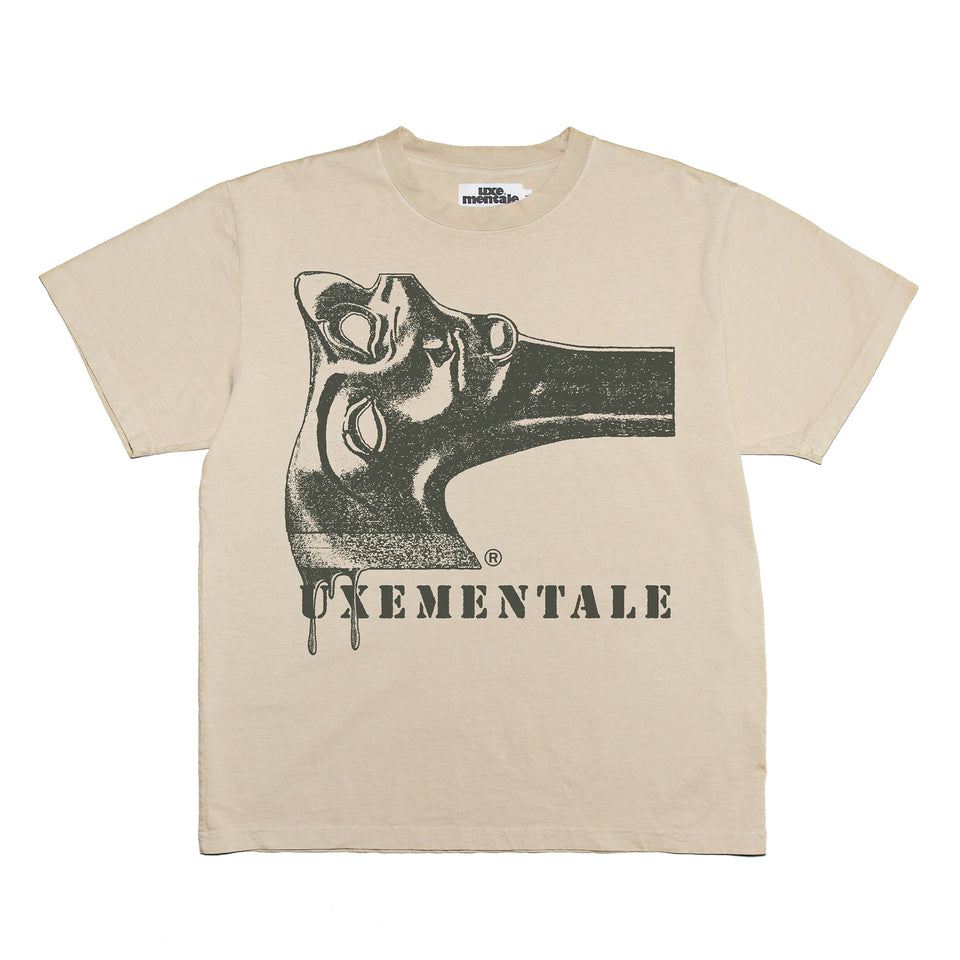 "AXE DANCE" Standard Fit Tee - Khaki