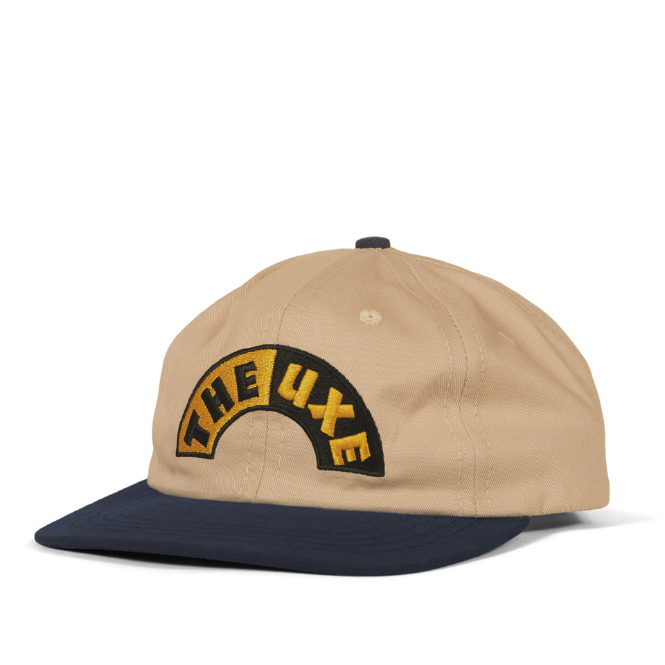 "UXE ACID" 6 PANEL CAP - Bone/Navy