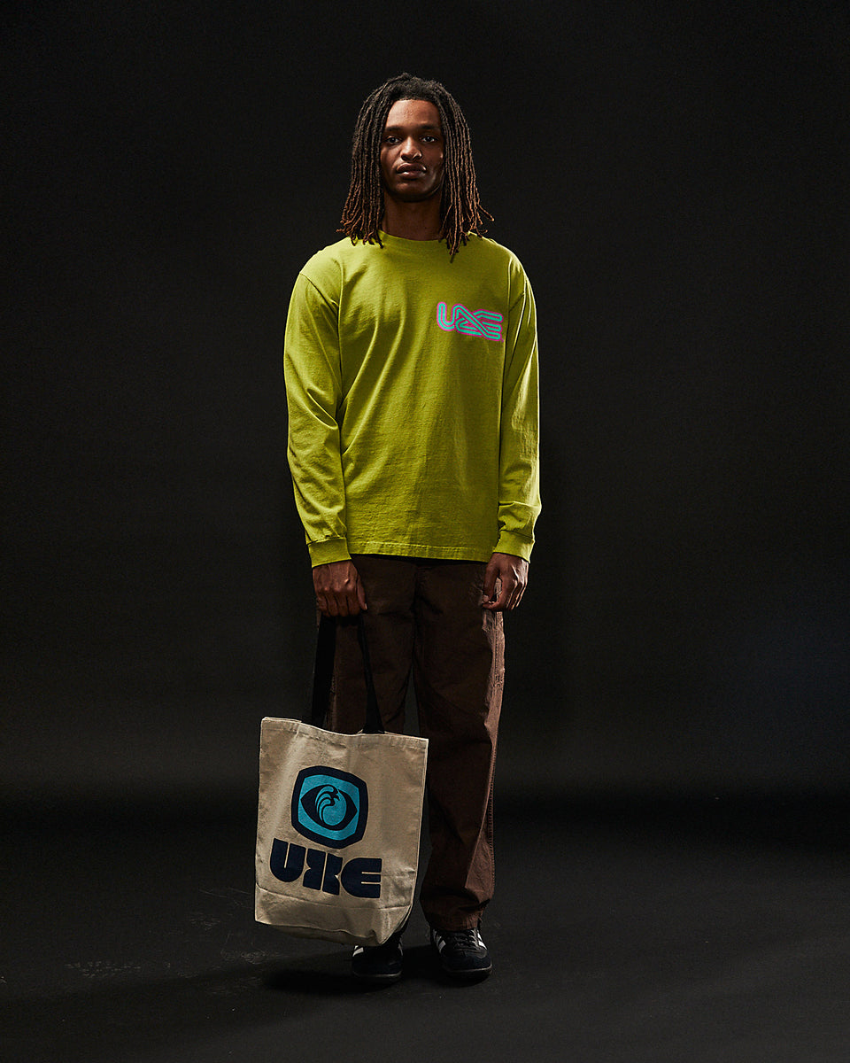"100%" Standard Long Sleeve Tee - Chartreuse