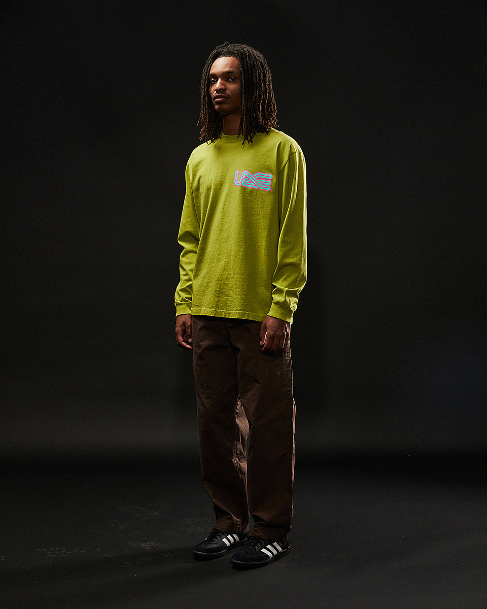 "100%" Standard Long Sleeve Tee - Chartreuse