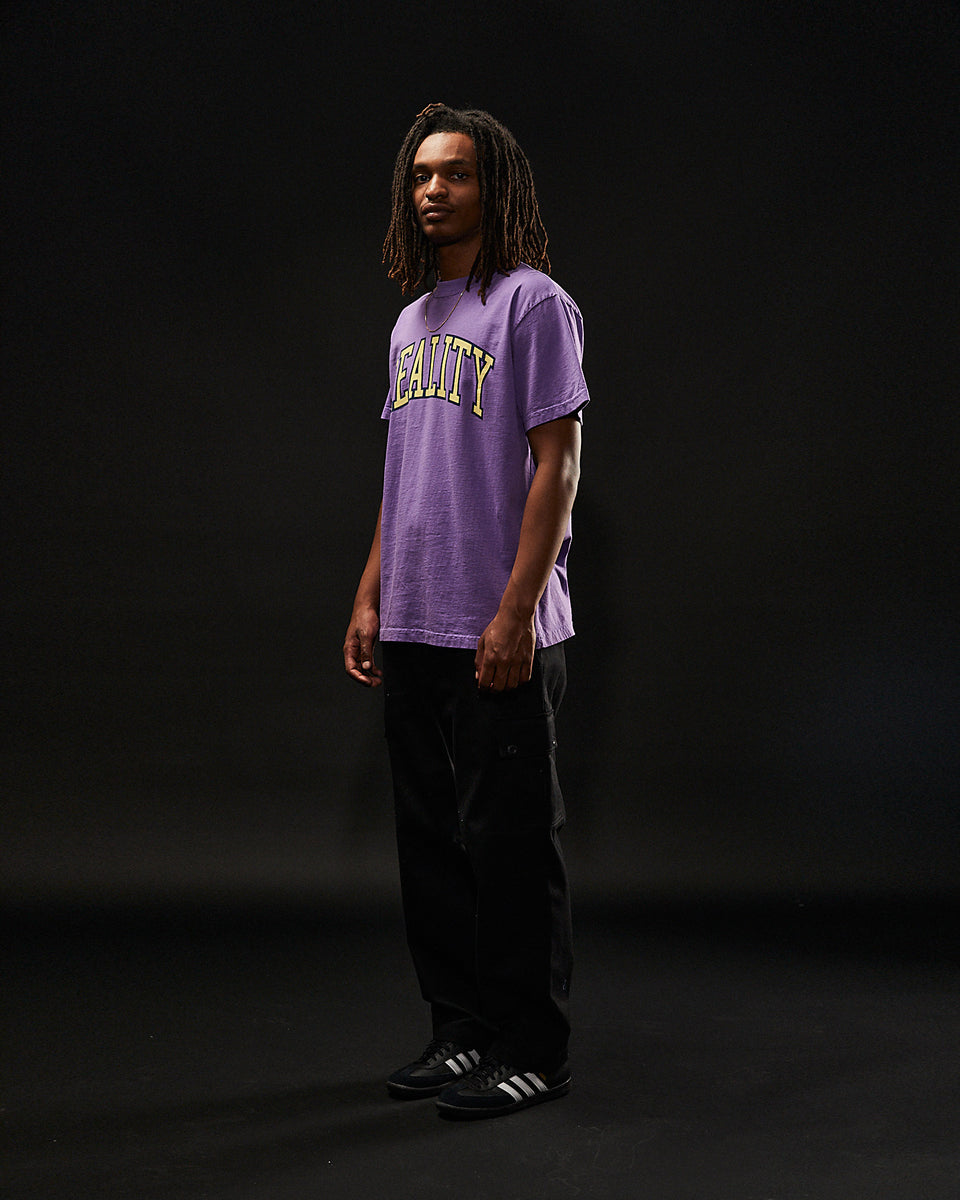 "THEATER OF REALITY"  Standard Fit Tee - Washed Purple