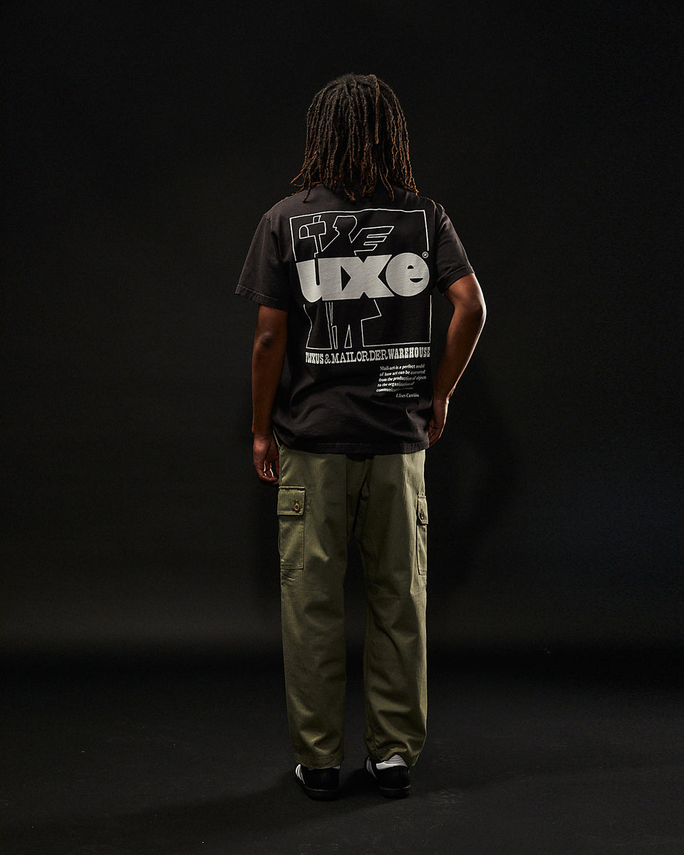 "MAIL ORDER WAREHOUSE" Standard Fit Tee - Washed Black