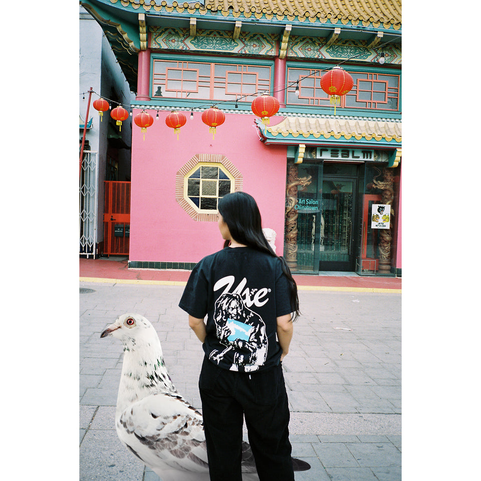 "PEN PAL COMMUNITY" Tee - Washed Black