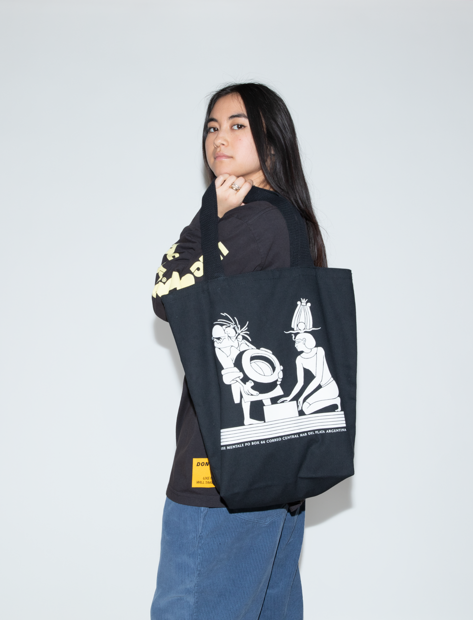 "ART WORLD" Tote Bag - Black