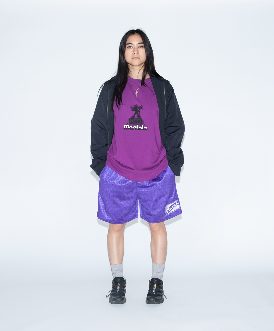 "UKSE MENTALE" Standard Fit Tee - Washed Purple
