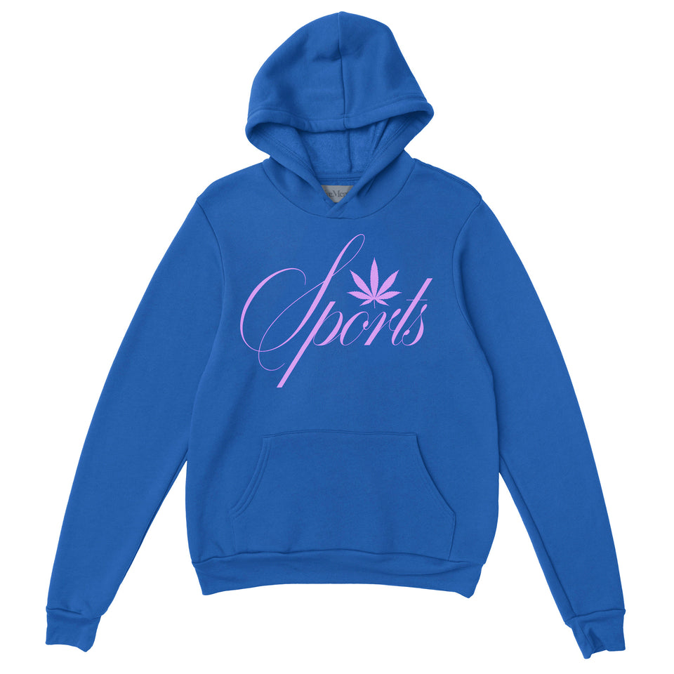 "SPORTS" Hoodie - Washed Blue