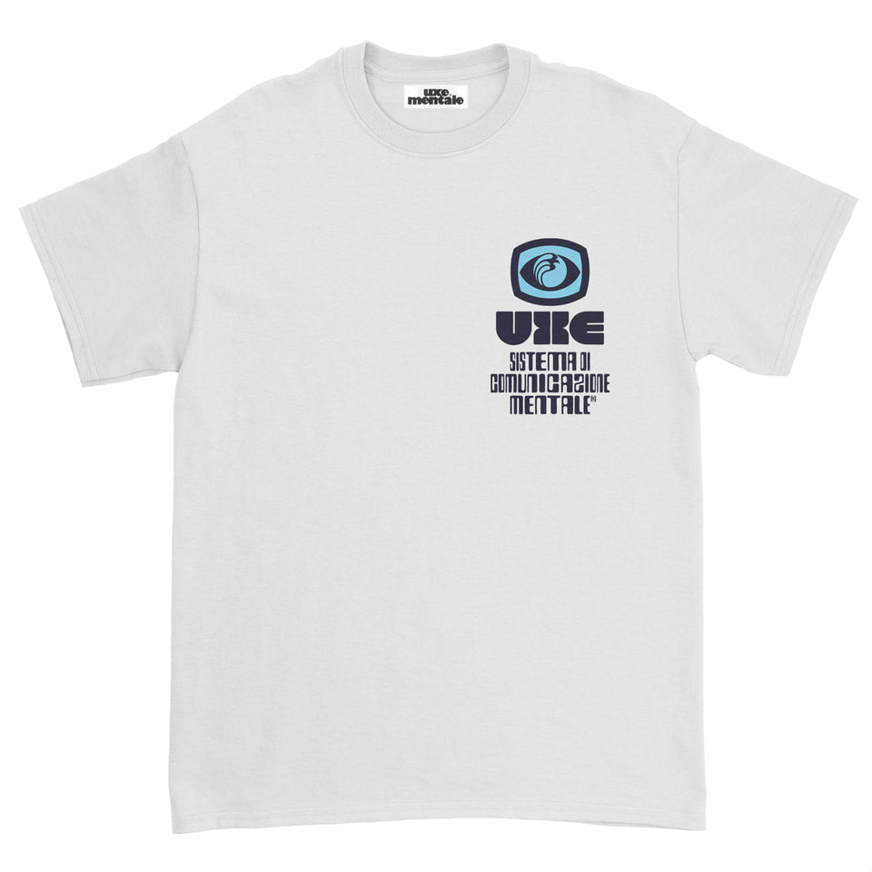 "COMUNICAZIONE" Standard Fit Short Sleeve Tee - Washed Grey