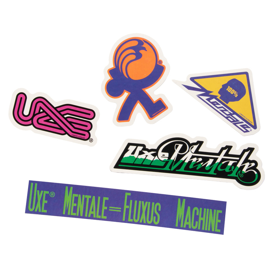 "UXE MENTALE" FW22 Silk Screen Sticker Set - Multi color