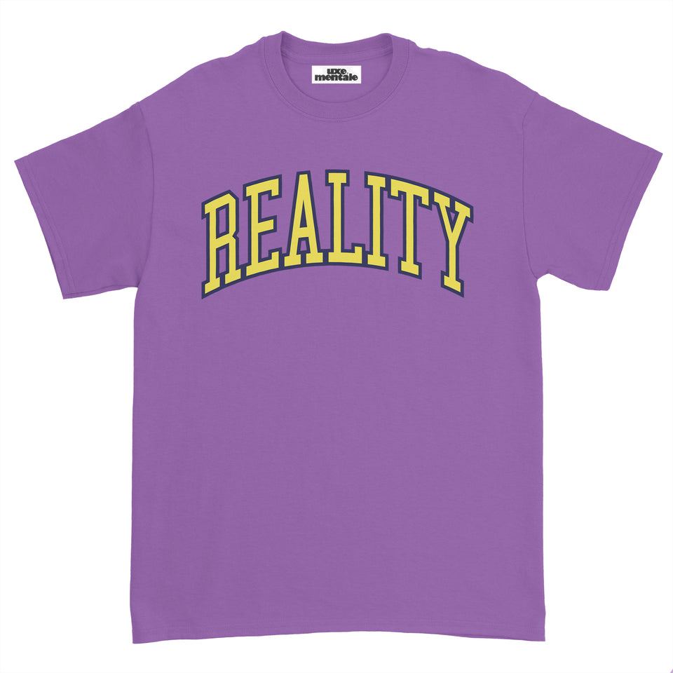 "THEATER OF REALITY"  Standard Fit Tee - Washed Purple