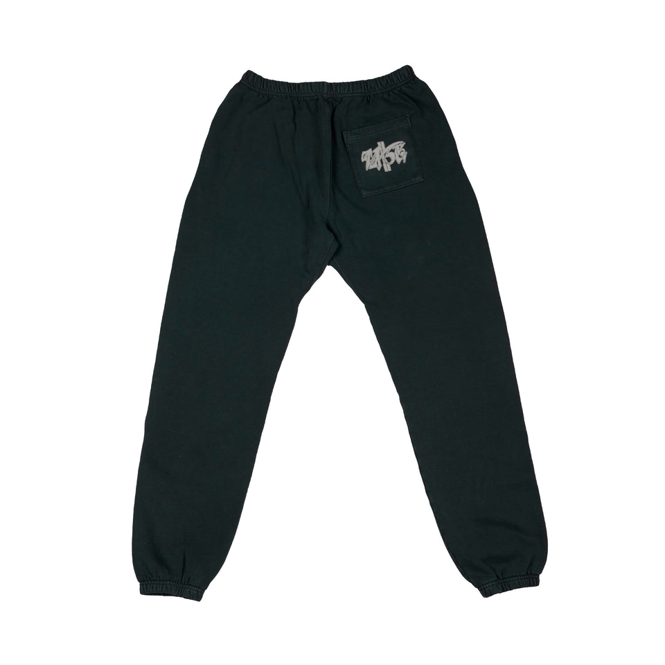 "UKSE MENTALE" Sweatpants - Washed Grey