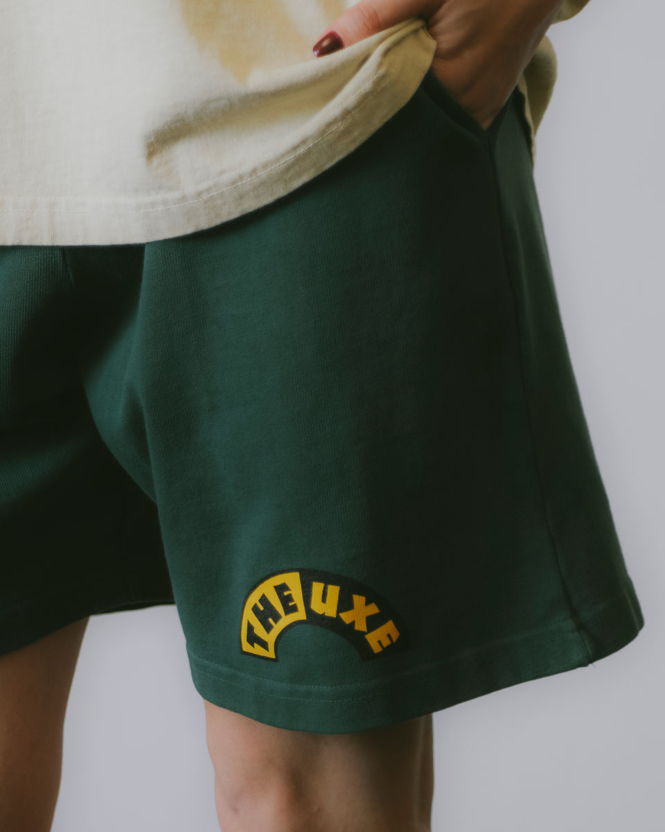 "THE UXE"(ACID) athletic shorts - Forest Green