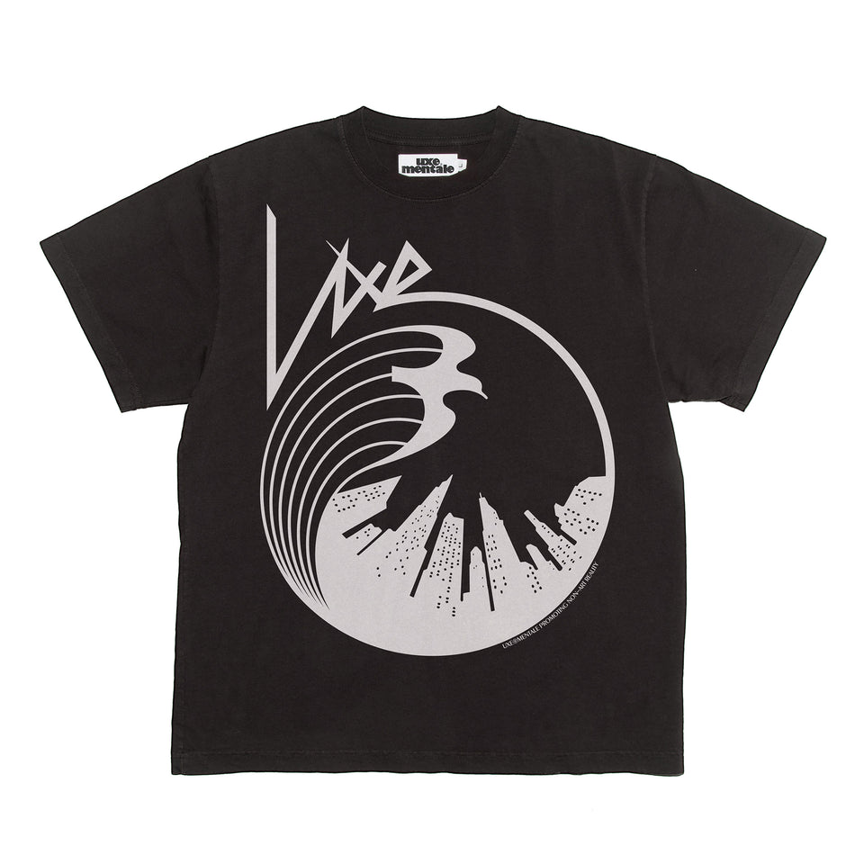 "CITY TRAX" standard fit short sleeve tee - Washed Black