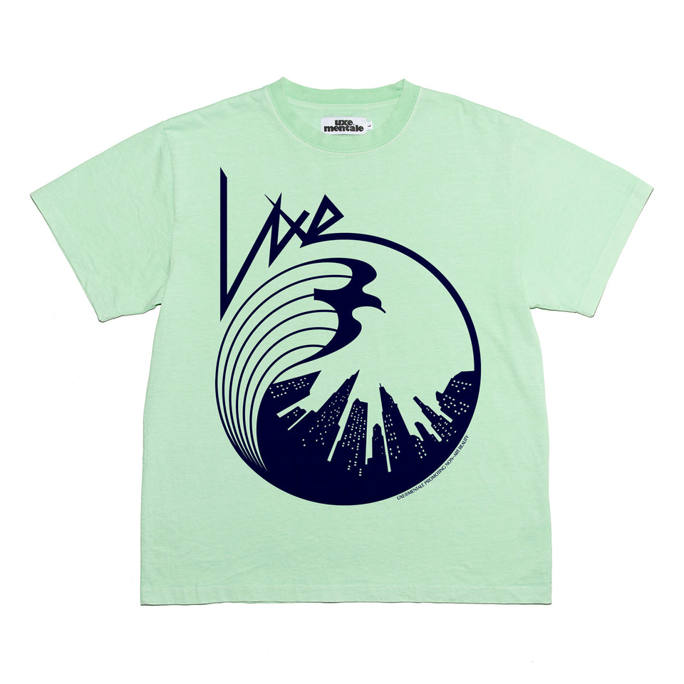 "CITY TRAX" standard fit short sleeve tee - Washed Mint