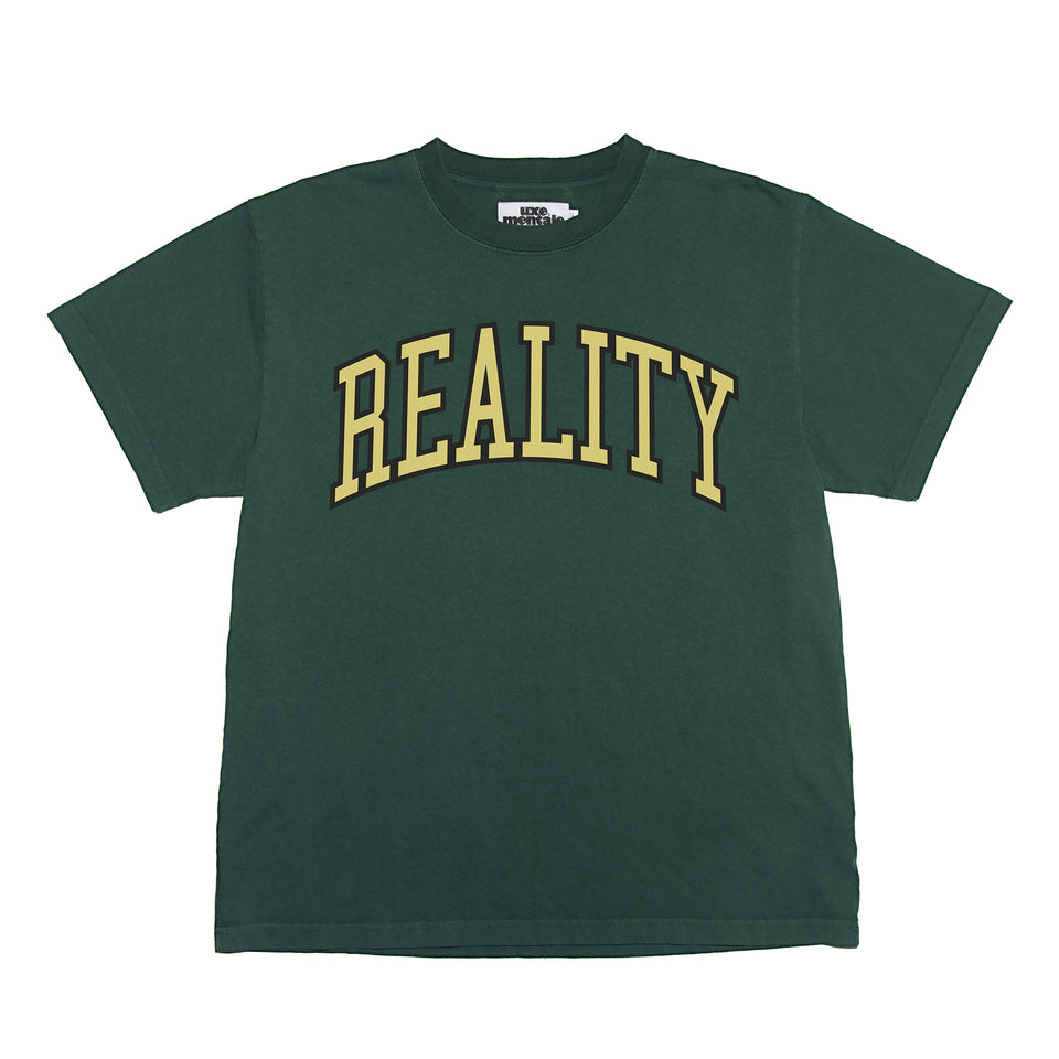 "REALITY" Standard Fit Tee - Forest Green