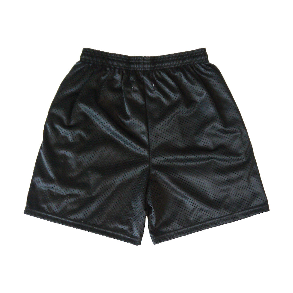 "FLUXUS" Athletic Mesh Shorts - Black