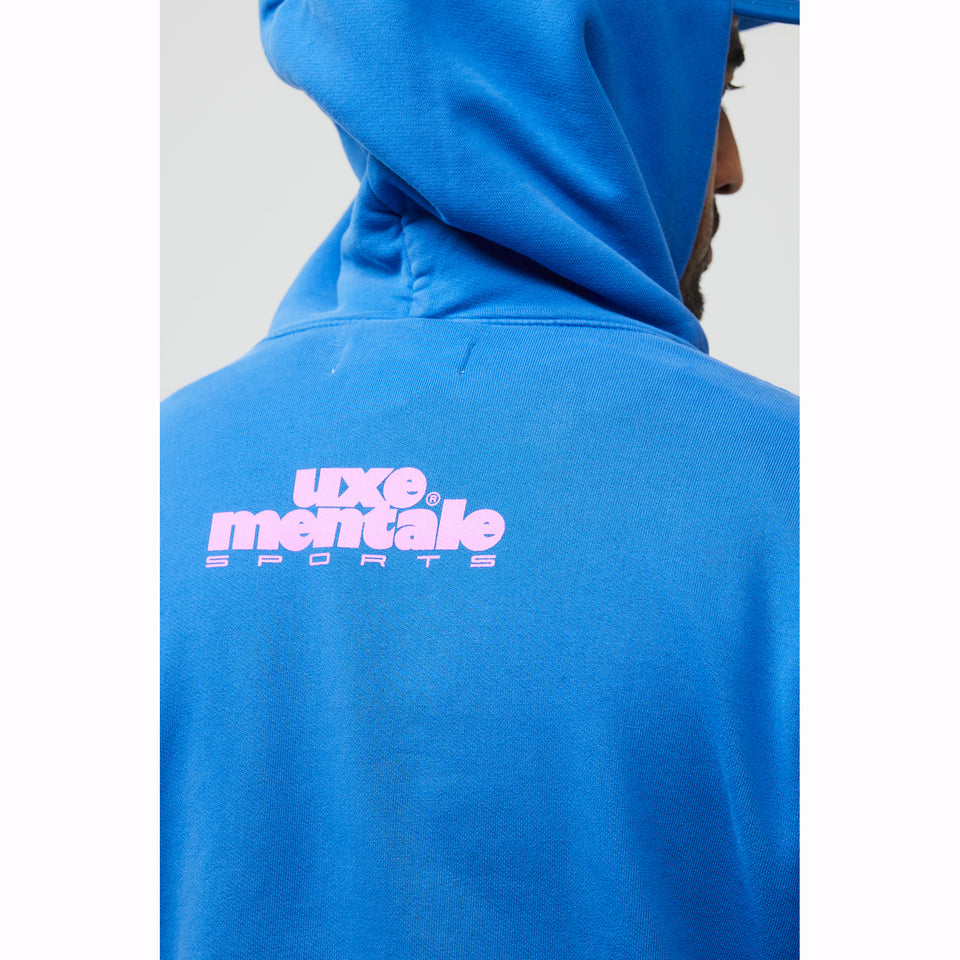 "SPORTS" Hoodie - Washed Blue