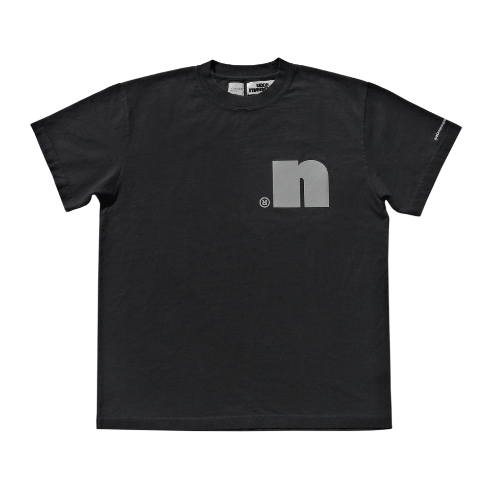 Uxe Mentale x Nepenthes "U" Tee - Washed Black