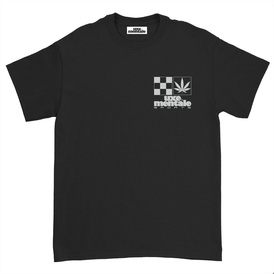 "SPORTS" Standard Fit Tee - Washed Black