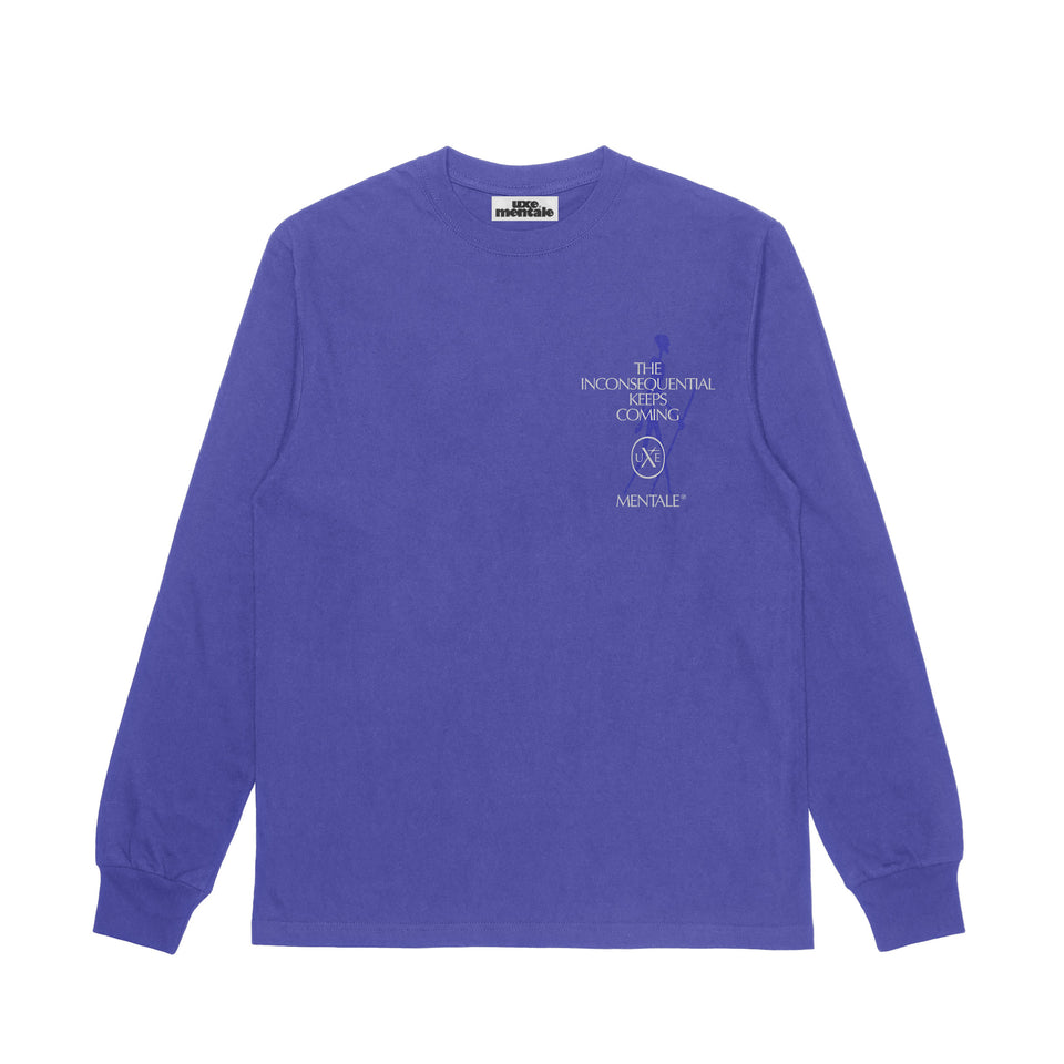 "THE INCONSEQUENTIAL" Standard Fit LS Tee - Washed Sapphire
