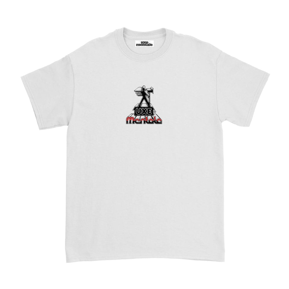 "UKSE MENTALE" Standard Fit Tee - White
