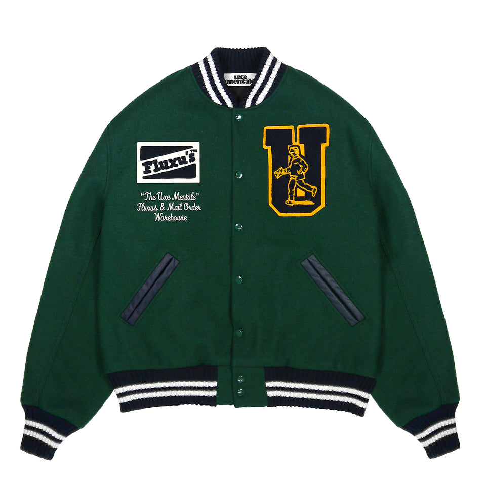 "MAIL ORDER WAREHOUSE " Varsity Jacket - Green